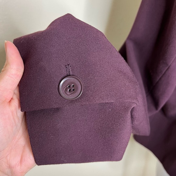 Lane Bryant Blazer 22 Burgundy 3 Button Classic Office Career Business Casual - Picture 7 of 7